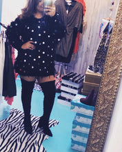Load image into Gallery viewer, Black sequins sweater /dress