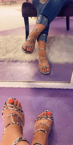 Snaky sandals